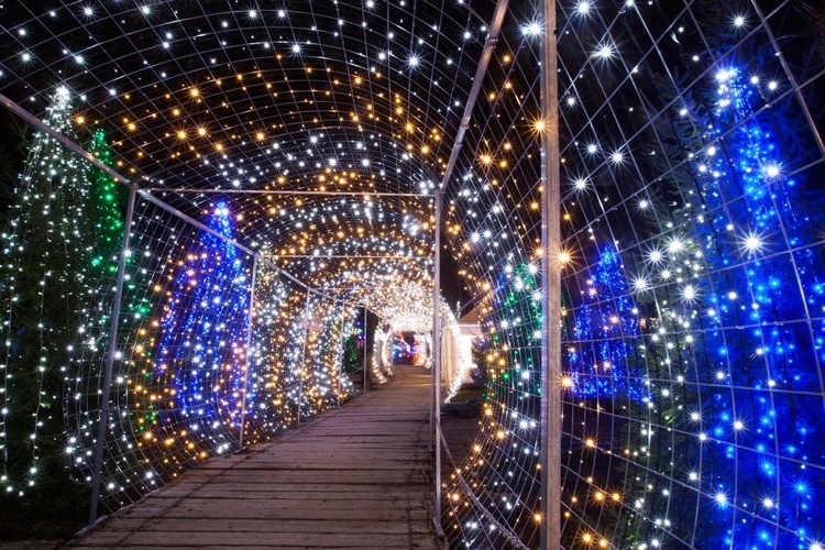 Рождественский парк недалеко от Загреба