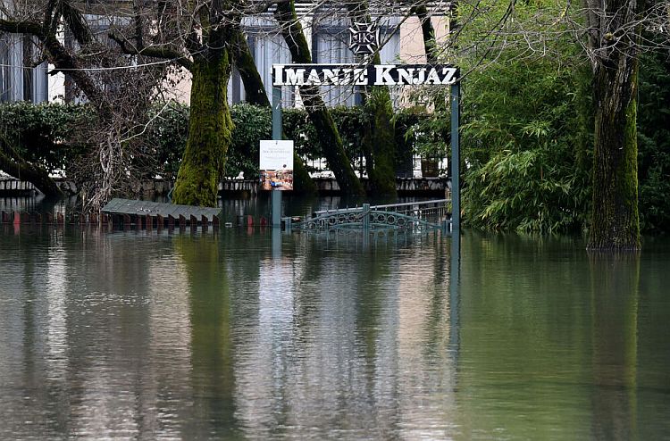 Последствия наводнения в Подгорице 