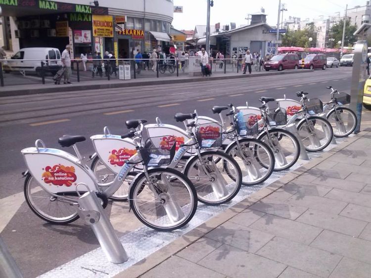 Станция велопроката NextBike в Загребе. Фото: Facebook, Nextbike Croatia