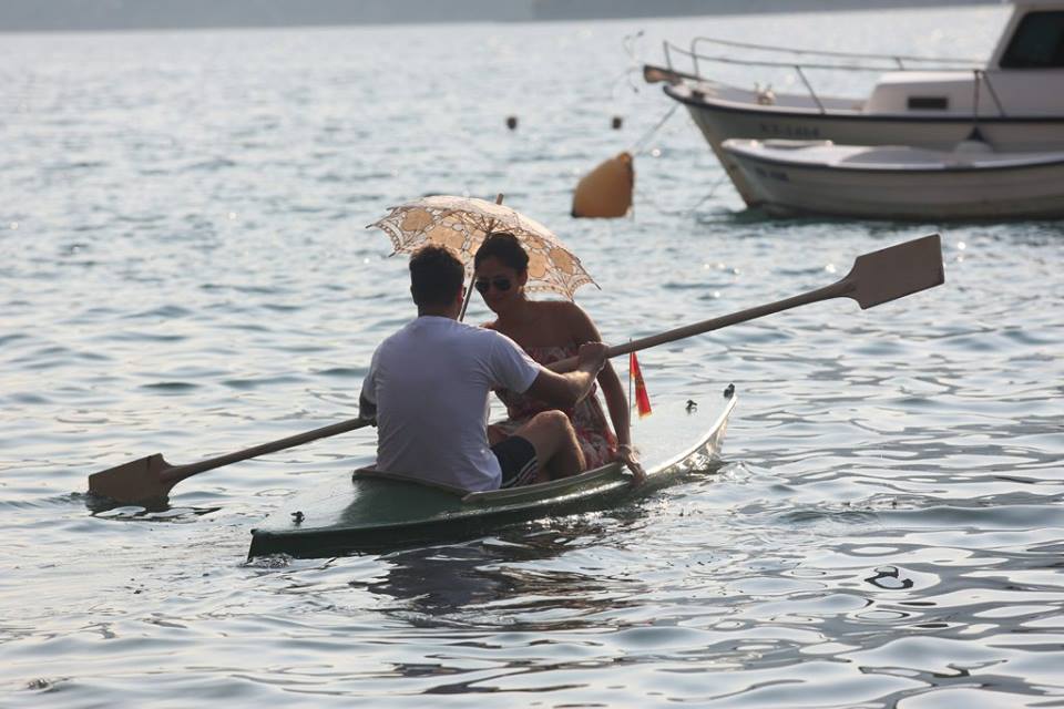 Спуск на воду Гондолы любви в Рисане