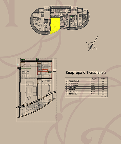 Квартира в Черногории, в Бечичи