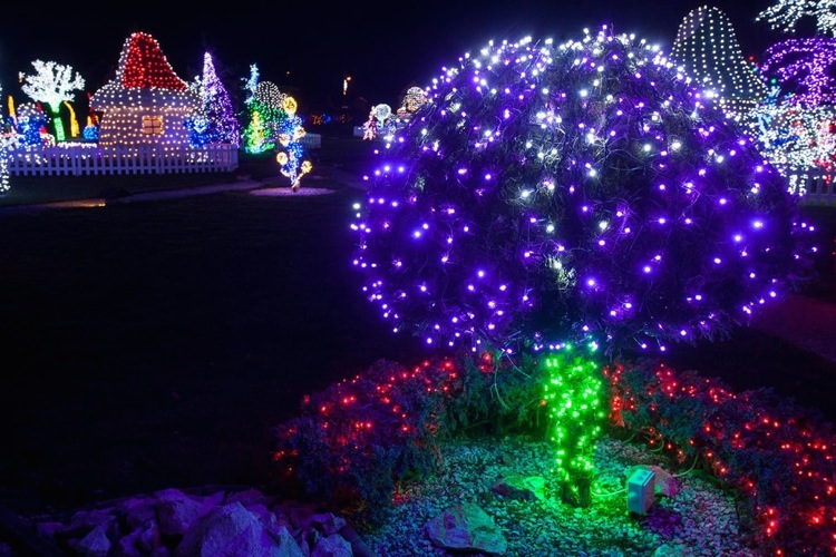 Рождественский парк недалеко от Загреба