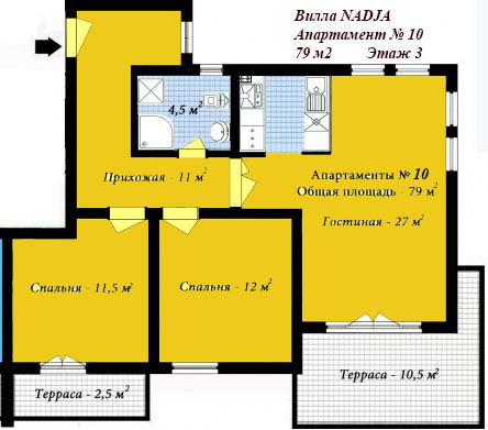 Квартира в Черногории, в Зеленике