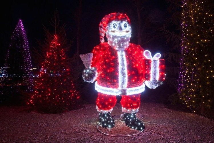 Рождественский парк недалеко от Загреба