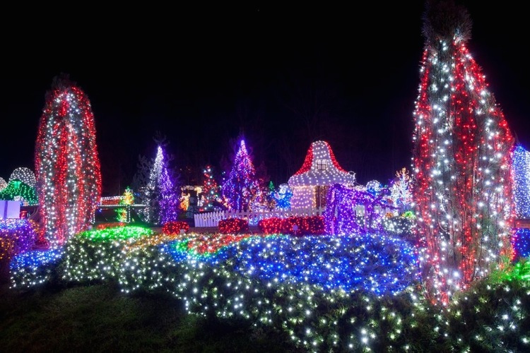 Рождественский парк недалеко от Загреба