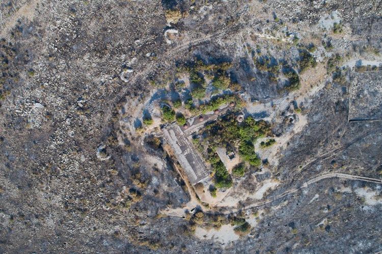 Окрестности поселка Бигова на полуострове Луштица после пожара