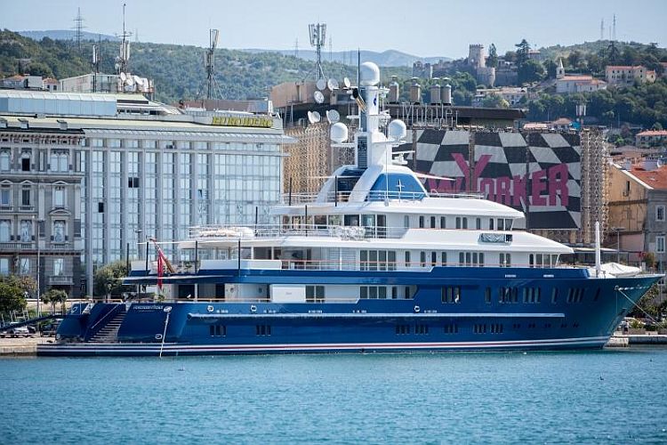 В Риеке пришвартовалась яхта за 150 млн евро Яхта Northern Star в Риеке. Фото: Poslovni.hr, Nel Pavletic, PIXSELL
