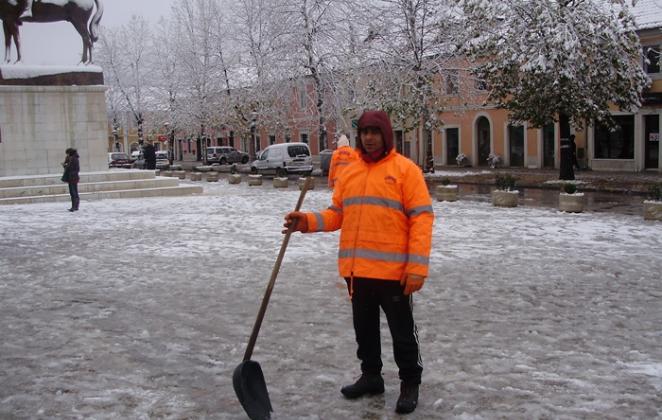 Первый снег в Никшиче