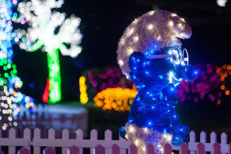 Рождественский парк недалеко от Загреба