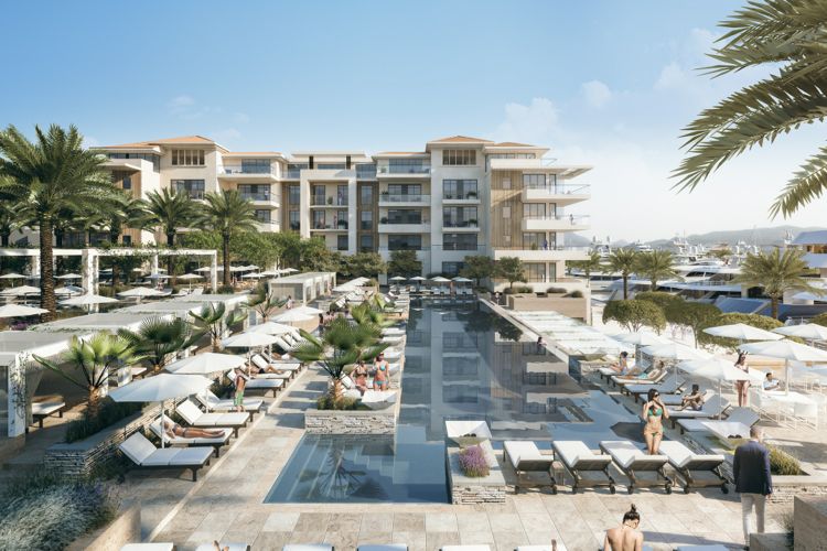 В Тивате поступил в продажу новый корпус резиденций Regent Pool Club Residences Проект резиденций Regent Pool Club Residences в Тивате. Фото: Porto Montenegro