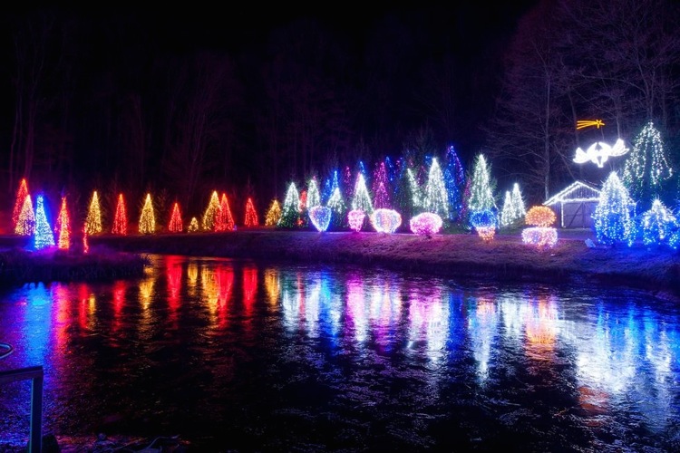 Рождественский парк недалеко от Загреба