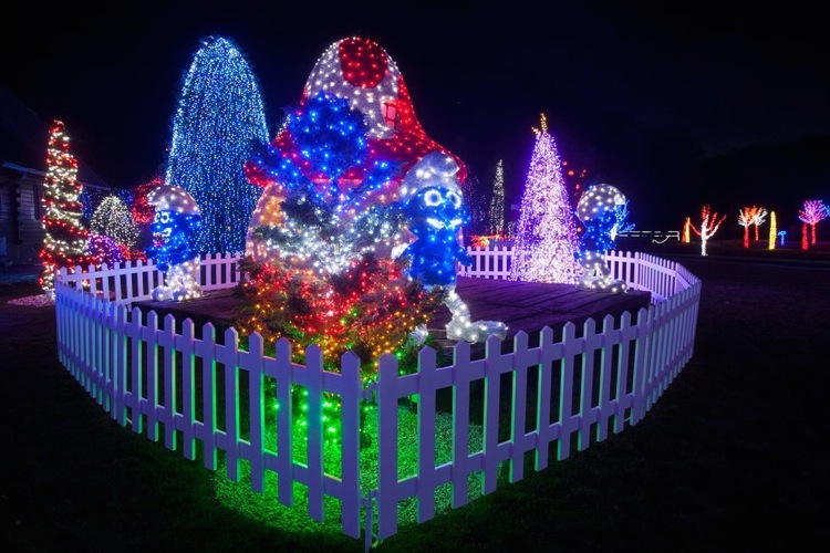 Рождественский парк недалеко от Загреба