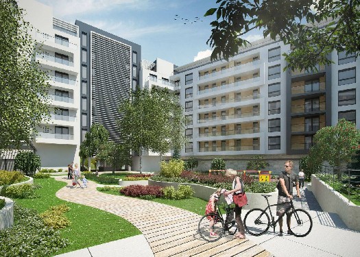 В первой очереди белградского комплекса Central Garden продана половина квартир Офисно-жилой комплекс Central Garden в Белграде. Фото:Centralgarden.rs