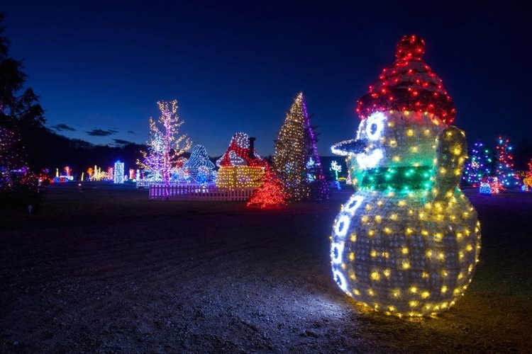 Рождественский парк недалеко от Загреба