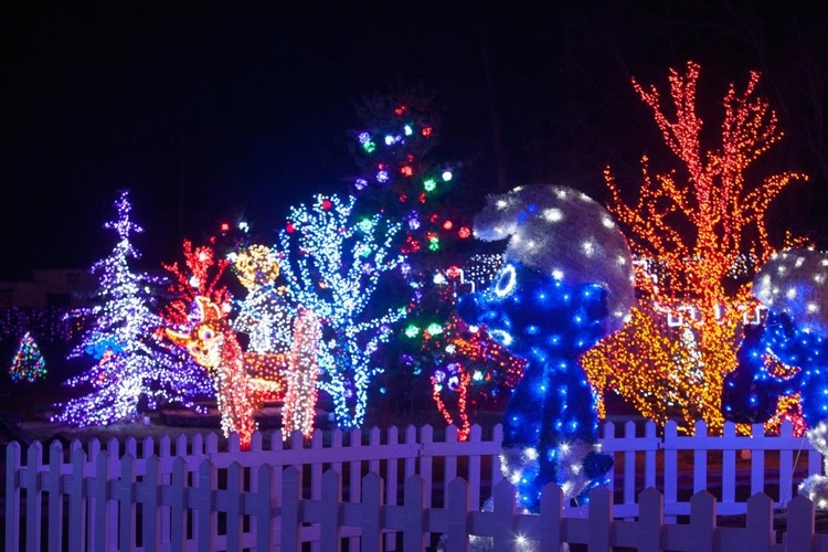 Рождественский парк недалеко от Загреба