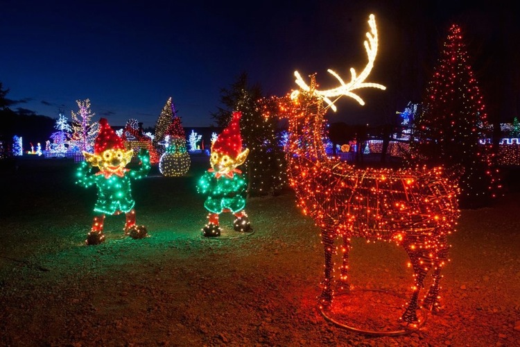 Рождественский парк недалеко от Загреба