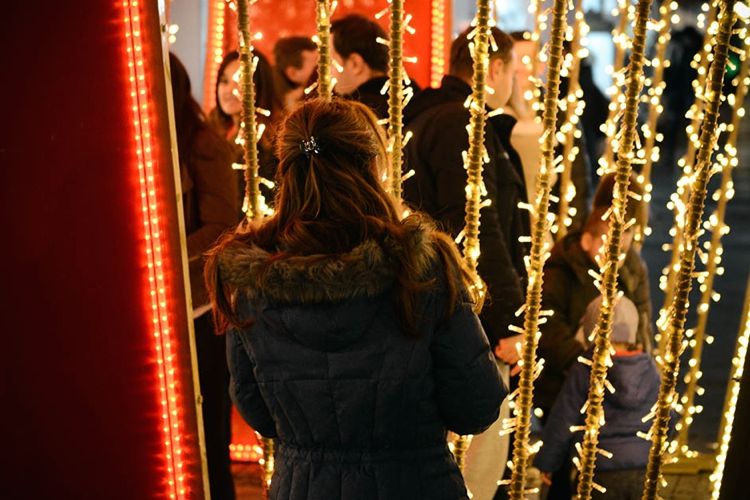 Новогодний подарок на улице Князя Михаила в Белграде