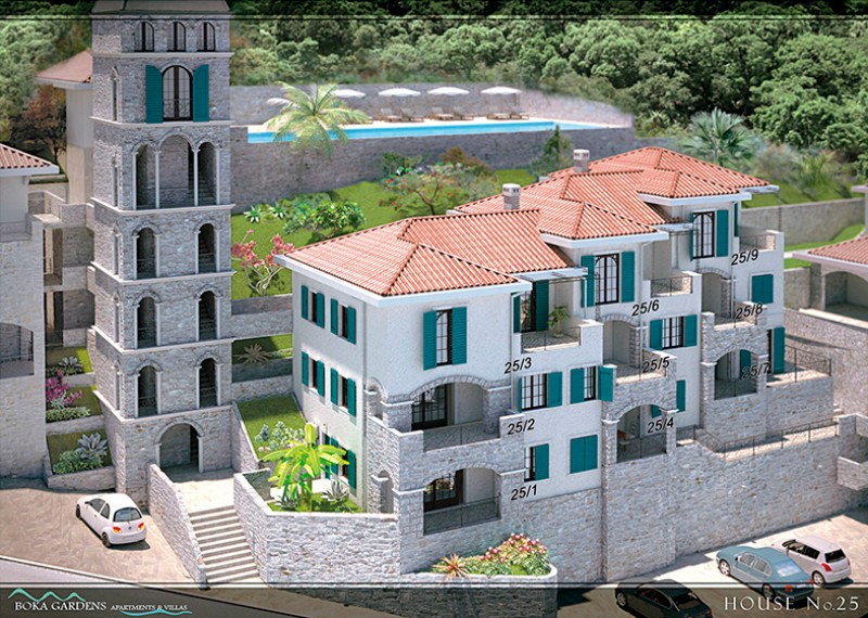 Апартаменты в Черногории, в Костанице