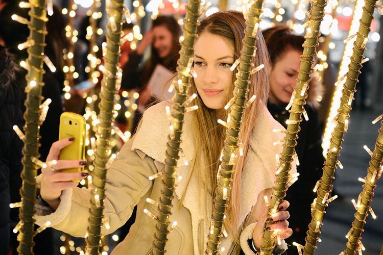 Новогодний подарок на улице Князя Михаила в Белграде