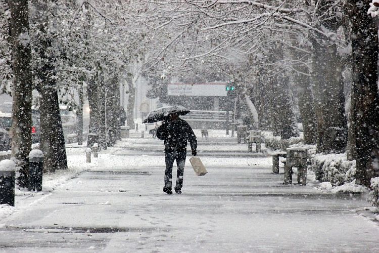 Снегопад в Подгорице в январе 2019 года