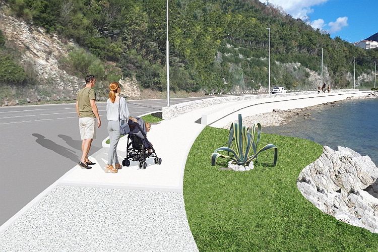 Идейное решение пешеходной дорожки Биела-Каменари. Фото: Bokanews.me